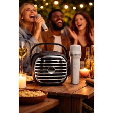 Telkur KTS-1943 Taşınabilir Karaoke Hoparlörü | Kablosuz Mikrofonlu | Bluetooth & USB Destekli Siyah