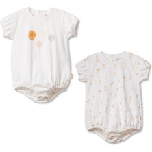 BabyCosy Organic Wear Bebek 2li Short Oversize Zıbın BODY%100 Organik Pamuk, BEBEK-YENIDOĞAN-CSY3053