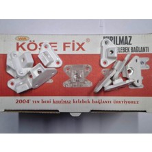 Köşe Fix Kırılmaz Açılı Kelebek Bağlantı BEYAZ100 Adet