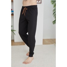 Kly Pijama Kly 183R 3 Iplik Kalın Içi Şardonlu Paçası Bantlı Tek Eşofman Altı