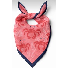 Deniz Accessories Yengeç Desenli Fular