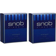Snob Klasik Erkek EDT Parfüm 100 ml x 2 Ferah Koku ile Cinsiyet: Erkek
