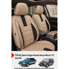 Gm Design Oniks Bej Tay Tüyü Oto Koltuk Kılıfı (Tofaş Kartal-Şahin-Doğan-Serçe-Tempra Ile Uyumlu)