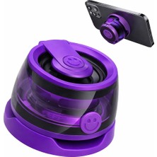 Telkur G200 Cepini Mıknatıslı Bluetooth Speaker  iPhone Android Telefon Standı  5W Mini Rgb Mor