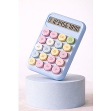 Artopio 10 Haneli Yuvarlak Tuşlu Şirin Hesap Makinesi - Pinterest Renkli Hesap Makinesi -Okul Hediyesi - LCD Ekranlı Mekanik