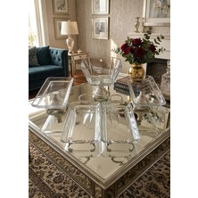 SEÇKİNEV Seçkinev Sadem River 5 Parça Döküm Ayak Sunum Tabağı Set