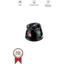 Torima D39 Manyetik Rgb Işıklı 5.3 Telefon Tutucu Mini Bluetooth Hoparlör Speaker Siyah