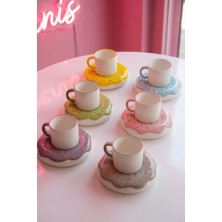 Acar Donut 6 Kişilik Kahve Fincan Takımı - 90 ml
