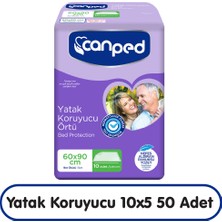 Canped Yatak Koruyucu Örtü 10X5 50 Adet