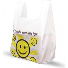 Gülen Yüz Baskılı Atlet Poşet (Büyük) - 1 kg