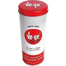 Kitabevimden Ve-Ge Selefon Bant Teneke 12X33--12 Li