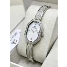 Momentus Orijinal 2 Yıl Garantili Su Geçirmez Taşlı Çelik Kordon Kadın Kol Saati ILKSS406S-09SS