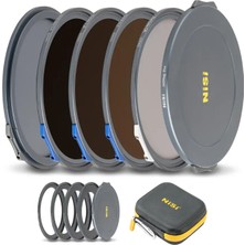 Nisi Jetmag Pro Filmmaker Kit 82MAG Manyetik Filtre Seti (Nd 2/3/4 Stop + Black Mist 1/8, 67-82MM Adaptörlü)