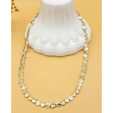 Nevoka Çift Renkli Dövme Plaka Zarif Kolye