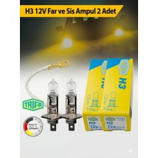 Mega Oto Market H3 12V 55W Far Ampul Trifa 2 Adet 01658