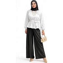 Cng Moda Tesettür Kuşaklı Gömlek