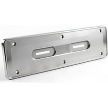 Mega Oto Market Krom Renk Paslanmaz Plastik Hummer Plakalık 55CM x 14CM 2 Adet