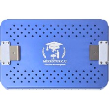 Barışhan Medikal 24X16X4CM Oftalmik Mikrocerrahi Aletleri Için Yüksek Isı ve Basınca Dayanıklı Manuel Sterilizasyon ve Depolama Konteyner