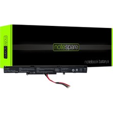 Notespare Asus ile Uyumlu Rog N552VL, N552VM, N552VW, N552VX, N752VW, N752VX Notebook Batarya Pil