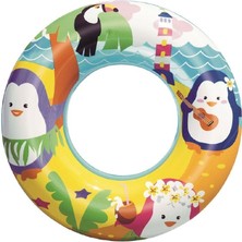 Urfakent Sevimli Hayvanlar Desenli Çocuk Deniz Simidi (3-6 Yaş)