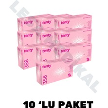 Bisepetim Tenty Nitril Pudrasız Muayene Eldiveni Pembe S Beden 10’lu Paket