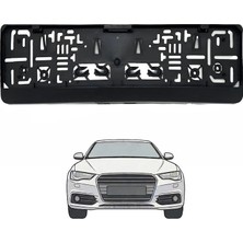 Mega Oto Market Universal Araç Plaka Altlığı Siyah Plastik Oto Plaka Altlık Dayanıklı Plaka Altlığı 1 Çift Pa-01