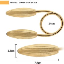 Perde Bağları, 2'li Paket Perde Tutucu Klips, Yaratıcı Dekoratif Pencere Perdesi Bükümlü Bağlar, Avrupa Tarzı Modelleme Perde Tutucuları, Ev ve Ofis Için (Altın Renk)