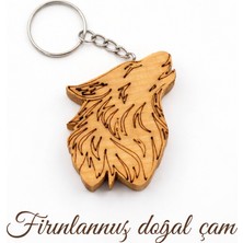Kişiselleştirilebilir Uluyan Kurt Ahşap Anahtarlık & Çanta Charmı, El Yapımı Çam Bohem Hediye, Spiritüel Hayvan Totemi