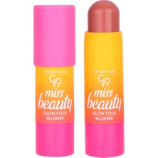 Golden Rose Miss Beauty Glow Stick Allık Dusty Rose No: 02 Uzun Süre Kalıcı Doğal Görünüm Sunan