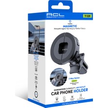Acl T-129 Magsafe Uyumlu 2 Yönlü Çok Fonksiyonlu Manyetik Havalandırma Izgara Araç Içi Telefon Tutucu