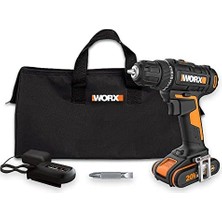 WX100 20VOLT/2.0AH. Li-Ion Tek Akülü Profesyonel Şarjlı Matkap