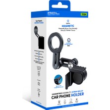 Acl T-124 Magsafe Uyumlu N52 Mıknatıslı Ekran Yanı Montajlı (Suspended Screen) Araç Içi Telefon Tutucu