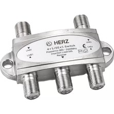 365Dükkan Herz 4x1 950-2400MHZ 3db Diseqc Switch Uydu Birleştirici