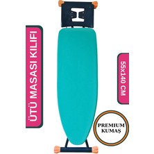 Asev Home Ütü Masası Kılıfı Büyük Boy İpli Stoperli Keçeli Örtüsü Bezi 55X140CM Premium Green