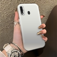 HONTINGA Samsung Galaxy A20 ile Uyumlu Kılıfı Silikon Kenar Sert Arka Düşüme Önleyici Basitlik Anti Düşme Kamera Korumali Desen Telefon Kılıfı Kadın ve Erkek Için Uygundur K1-0000