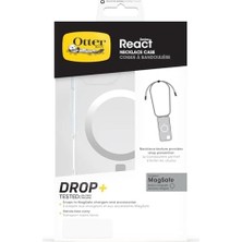 16 Uyumlu Magsafe'li React Kolye Kılıfı, Ayarlanabilir ve Çıkarılabilir Telefon Zinciri ile Ultra Ince Koruyucu Kılıf, Askeri Standartlara Uygun, Şeffaf