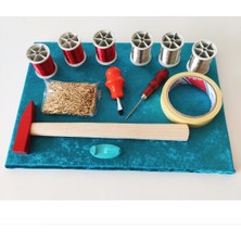 Tuğra Tablo Filografi Seti Başlayanlar İçin Hazır Set Renkli İplikler ve Araçlar İçerir