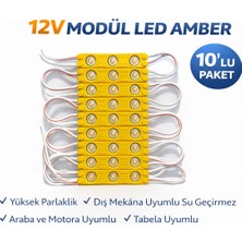 BRK LIGHTING 12V  Modül LED Amber Renk  (10'lu Paket)