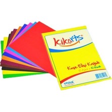 Kikarts Kuşe Elişi Kağıdı 3'lü 10 Renkli Set Yaratıcı Çalışmalar İçin Uygun