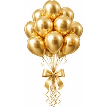 Gemar Balon,gold Krom Balon 25 ADET.