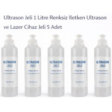 Ultrason Jeli 1 Litre Renksiz Iletken Ultrason Cihaz Jeli 5 Adet