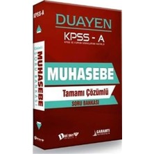 Kpss A Muhasebe Duayen Tamamı Çözümlü Soru Bankası