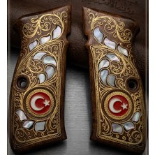 Sözler Savunma Cz 75 A B Serisi Canik 55 Dahil Telkari Özel Işlemeli Ahşap Kabze