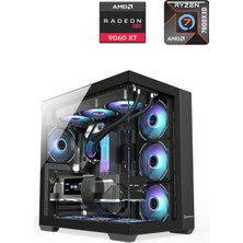 Apphirex Prime X97 Ryzen 7 7800X3D 32GB Ddr5 Ram 1tb M2 SSD RX9060XT 16GB 240MM Sıvı Soğutmalı Masaüstü Oyuncu Bilgisayarı