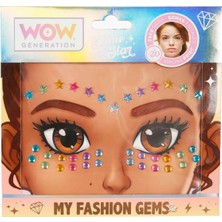 Wow Generation Yüz Taşı Seti  - Kahverengi Saçlı Kız-Renkli Taş