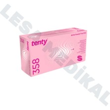 Bisepetim Tenty Nitril Pudrasız Muayene Eldiveni Pembe S Beden