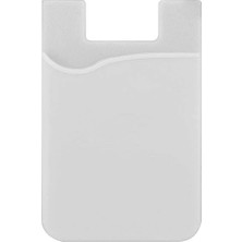 Forzacase Tüm Cep Telefonları ile Uyumlu 3m Yapışkanlı Silikon Cüzdan Kartlık Cep - FC1179