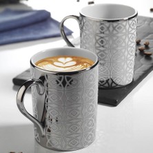 Kütahya Porselen 2 'li Kaplama Mug Platin 10928
