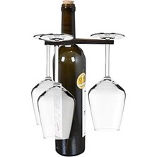 Ahşap Şarap Kadehliği 3'lü