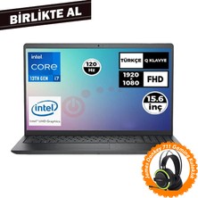 Dell Vostro 3530 Intel Core I7-1355U 16GB 512GB SSD 15.6" Fhd 120Hz Ubuntu Laptop + Gaming Kulaklık N1601PVNB3530U 047